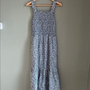 Everlane Blue Floral Maxi Dress